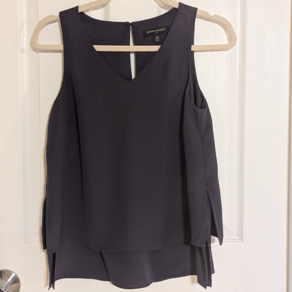 Banana Republic Eggplant Dress Top